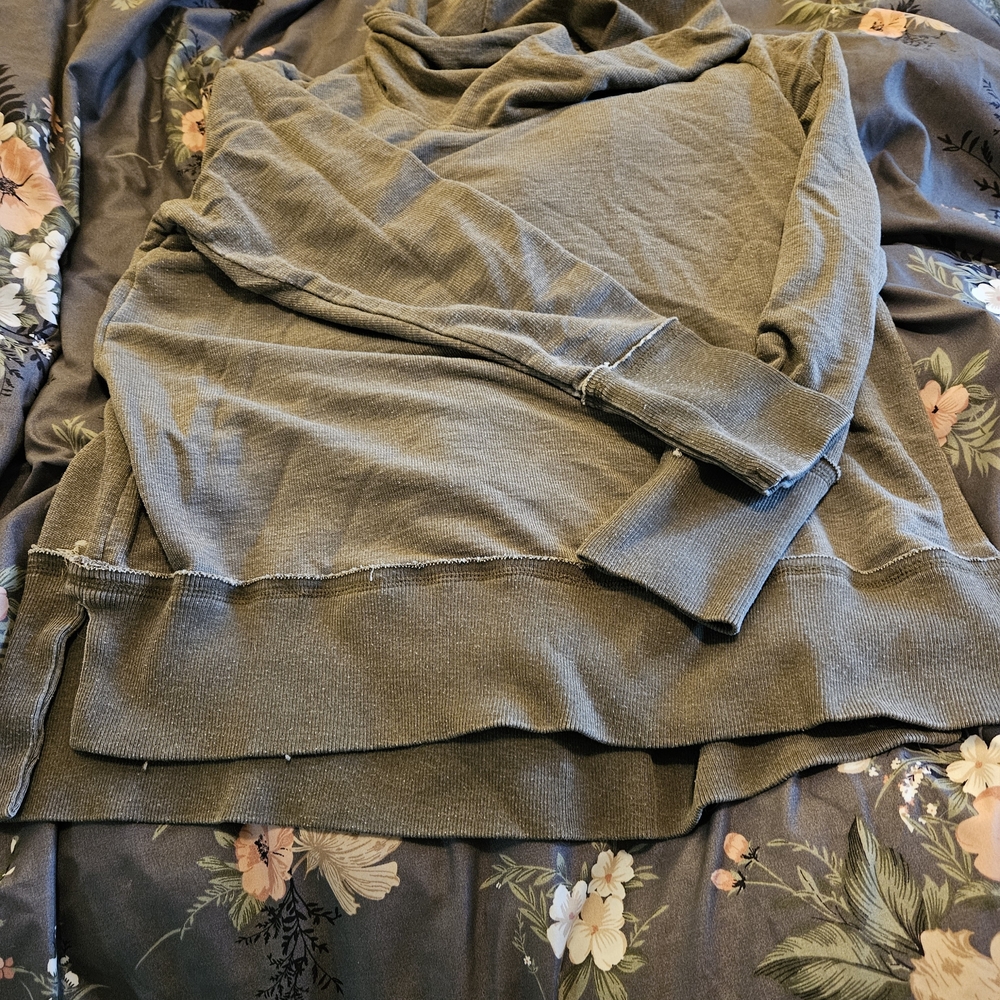 Lucky Brand Women's Gray Cowl Neck Sweater - Picture 2 of 5